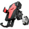 Велодержатель для смартфона HOCO CA73 Flying One-Touch Bicycle And Motorcycle Universal Holder Black and Red