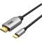 Кабель VENTION USB-C to 4K HDMI USB-C - HDMI v2.0 1м Gray (CRBBF)