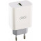 Зарядний пристрій XO L63 1xUSB-A, QC3.0, 15W White w/Type-C cable (L63+C)