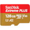 Карта памяти SANDISK microSDXC Extreme Plus 128GB UHS-I U3 V30 A2 Class 10 + SD-adapter (SDSQXBD-128G-GN6MA)