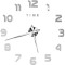 Настінний 3D годинник VOLTRONIC ZH172510 90см Silver