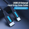 Кабель VENTION USB3.0 CM/Micro-BM 0.5м Black (CQABD)