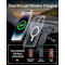 Автотримач для смартфона з бездротовою зарядкою BASEUS Stable Gravitational Wireless Charging Car Mount Pro Black (SUWX030001)