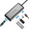 USB-хаб VENTION 5-in-1 USB-C to USB3.0x3/LAN/Micro-B Power (TGPBB)