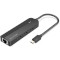 USB-хаб VENTION 5-in-1 USB-C to USB2.0x3/LAN/Micro-B Power (TGOBB)
