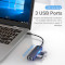 USB-хаб VENTION 5-in-1 USB-C to USB2.0x3/LAN/Micro-B Power (TGOBB)