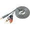 Кабель 3.5mm - 2RCA Audio Cable mini-jack 3.5 мм - 2RCA 10м Gray (B00715)