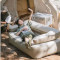 Надувной диван NATUREHIKE Outdoor Inflatable Sofa 165x95 Beige (NH22FCD06)