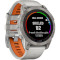 Смарт-часы GARMIN Fenix 7 Pro Sapphire Solar 47mm Titanium with Fog Gray/Ember Orange Band (010-02777-21)