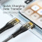 Кабель ESSAGER Interstellar Transparent Design Charging Cable Type-C to Type-C 100W 1м Black (EXCTT1-XJ01-P)