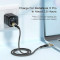 Кабель ESSAGER Interstellar Transparent Design Charging Cable Type-C to Type-C 100W 1м Black (EXCTT1-XJ01-P)