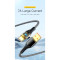 Кабель ESSAGER Interstellar Transparent Design Charging Cable USB-A to Type-C 100W 2м Black (EXCT-XJA01-P)