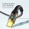 Кабель ESSAGER Interstellar Transparent Design Charging Cable USB-A to Type-C 100W 2м Black (EXCT-XJA01-P)