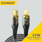 Кабель ESSAGER Interstellar Transparent Design Charging Cable Type-C to Lightning 29W 1м Black (EXCTL-XJ01-P)