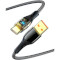 Кабель ESSAGER Interstellar Transparent Design Charging Cable USB-A to Type-C 100W 1м Black (EXCT-XJ01-P)