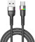 Кабель ESSAGER Colorful LED Fast Charging Cable 3A USB-A to Type-C 0.5м Black (EXCT-XCDB01)