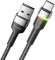 Кабель ESSAGER Colorful LED Fast Charging Cable 3A USB-A to Type-C 0.5м Black (EXCT-XCDB01)