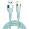 Кабель ESSAGER Colorful LED Fast Charging Cable 3A USB-A to Type-C 1м Blue (EXCT-XCD03)