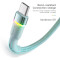 Кабель ESSAGER Colorful LED Fast Charging Cable 3A USB-A to Type-C 1м Blue (EXCT-XCD03)