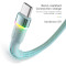 Кабель ESSAGER Colorful LED Fast Charging Cable 3A USB-A to Type-C 2м Blue (EXCT-XCDA03)