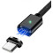 Кабель ESSAGER Magic Power Magnetic USB-A to Type-C 1м Black (EXCCXT-ML01)