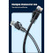Патч-корд плоский ESSAGER TopSpeed Ethernet Flat Cable STP Cat.6 1м Black (EXCWXB-JS01)