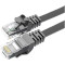 Патч-корд плаский ESSAGER TopSpeed Ethernet Flat Cable STP Cat.6 0.5м Black (EXCWXB-JSB01)