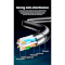 Патч-корд плоский ESSAGER TopSpeed Ethernet Flat Cable STP Cat.6 3м Black (EXCWXB-JSC01)