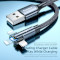 Кабель ESSAGER Universal 180° Rotate Charging Cable 2.4A USB to Lightning 1м Black (EXCL-WX01)