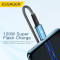 Кабель ESSAGER Sunset 120W Charging Cable USB-A to Type-C 1м Black (EXC120-CG01-P)