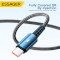 Кабель ESSAGER Sunset 120W Charging Cable USB-A to Type-C 1м Black (EXC120-CG01-P)