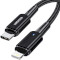 Кабель ESSAGER Sunset 20W Charging Cable Type-C to Lightning 1м Black (EXCTL-CG01)