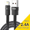 Кабель ESSAGER Star Fast Charging Data Cable 2.4A USB-A to Lightning 2м Black (EXCL-XCA01)