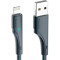 Кабель ESSAGER Rousseau Fast Charging Cable 2.4A USB-A to Lightning 3м Black (EXCL-LSC01)