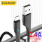 Кабель ESSAGER Rousseau Fast Charging Cable 2.4A USB-A to Micro-USB 2м Black (EXCM-LSA01)