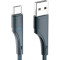 Кабель ESSAGER Rousseau Fast Charging Cable 3A USB-A to Type-C 2м Black (EXCT-LSA01)