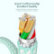 Кабель ESSAGER Rainbow Fast Charging Cable 2.4A USB-A to Lightning 2м White (EXCL-CHA02)