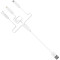 Кабель HOCO X1 Rapid 3-in-1 USB-A to Lightning/Type-C/Micro-USB 1м White