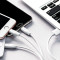 Кабель HOCO X1 Rapid 3-in-1 USB-A to Lightning/Type-C/Micro-USB 1м White