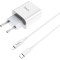 Зарядное устройство HOCO C76A Speed source 1xUSB-C, PD20W White w/Type-C to Lightning cable (6931474746924)