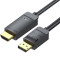 Кабель VENTION 4K DisplayPort to HDMI Cable DisplayPort - HDMI v1.4 1.5м Black (HAGBG)
