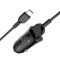 Автомобільний зарядний пристрій HOCO Z39 Farsighted 2xUSB-A, QC3.0 Black w/Type-C cable (6931474735089)
