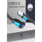 Кабель-подовжувач VENTION Flat USB AM/AF 3.0 Extension Cable 1.5м Black (VAS-A13-B150)