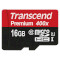 Карта памяти TRANSCEND microSDHC Premium 16GB UHS-I Class 10 + SD-adapter (TS16GUSDU1)