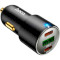 Автомобильное зарядное устройство HOCO NZ6 1xUSB-A, 2xUSB-C, PD45W, QC3.0 Black w/Type-C to Type-C cable (6931474765208)