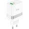 Зарядний пристрій HOCO N21 Topspeed 1xUSB-A, 1xUSB-C, PD30W, QC3.0 White (6931474757777)