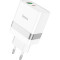 Зарядний пристрій HOCO N21 Topspeed 1xUSB-A, 1xUSB-C, PD30W, QC3.0 White (6931474757777)