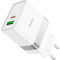 Зарядний пристрій HOCO N21 Topspeed 1xUSB-A, 1xUSB-C, PD30W, QC3.0 White (6931474757777)