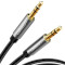 Кабель UGREEN AV119 3.5mm Male to 3.5mm Male Audio Cable mini-jack 3.5 мм 0.5м Black (10732)
