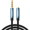 Кабель UGREEN AV118 3.5mm Male to 3.5mm Female Extension Cable mini-jack 3.5 мм 2м Blue (40675)